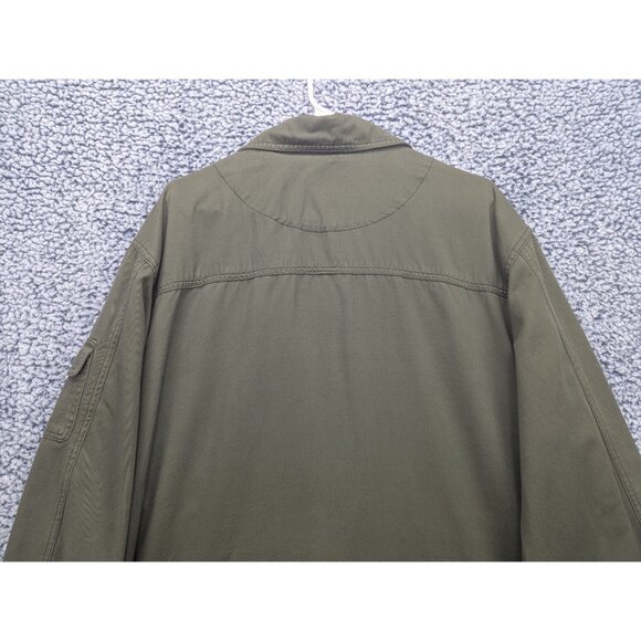Boulder Creek Trading Co. Cargo Jacket Mens XLT Full Zip Hiking Military Green - Picture 6 of 14